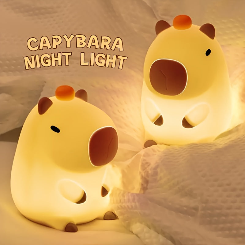 Adorable Kawaii Capybara Night Light - Multiple Brightness Settings