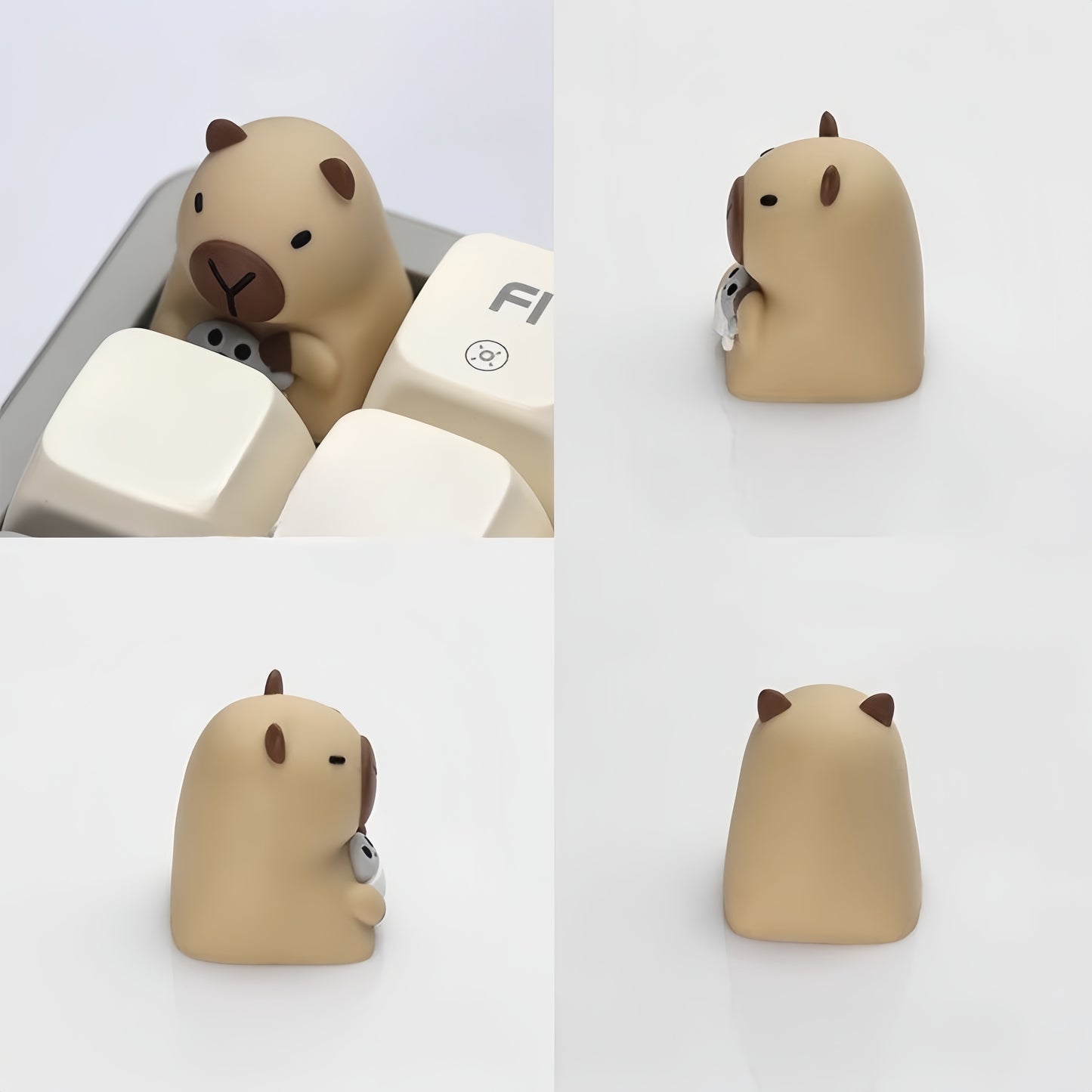 Cute Capybara Keycap - 1pc Durable Cartoon Capybara Resin Keycapfor Mechanical Keyboard
