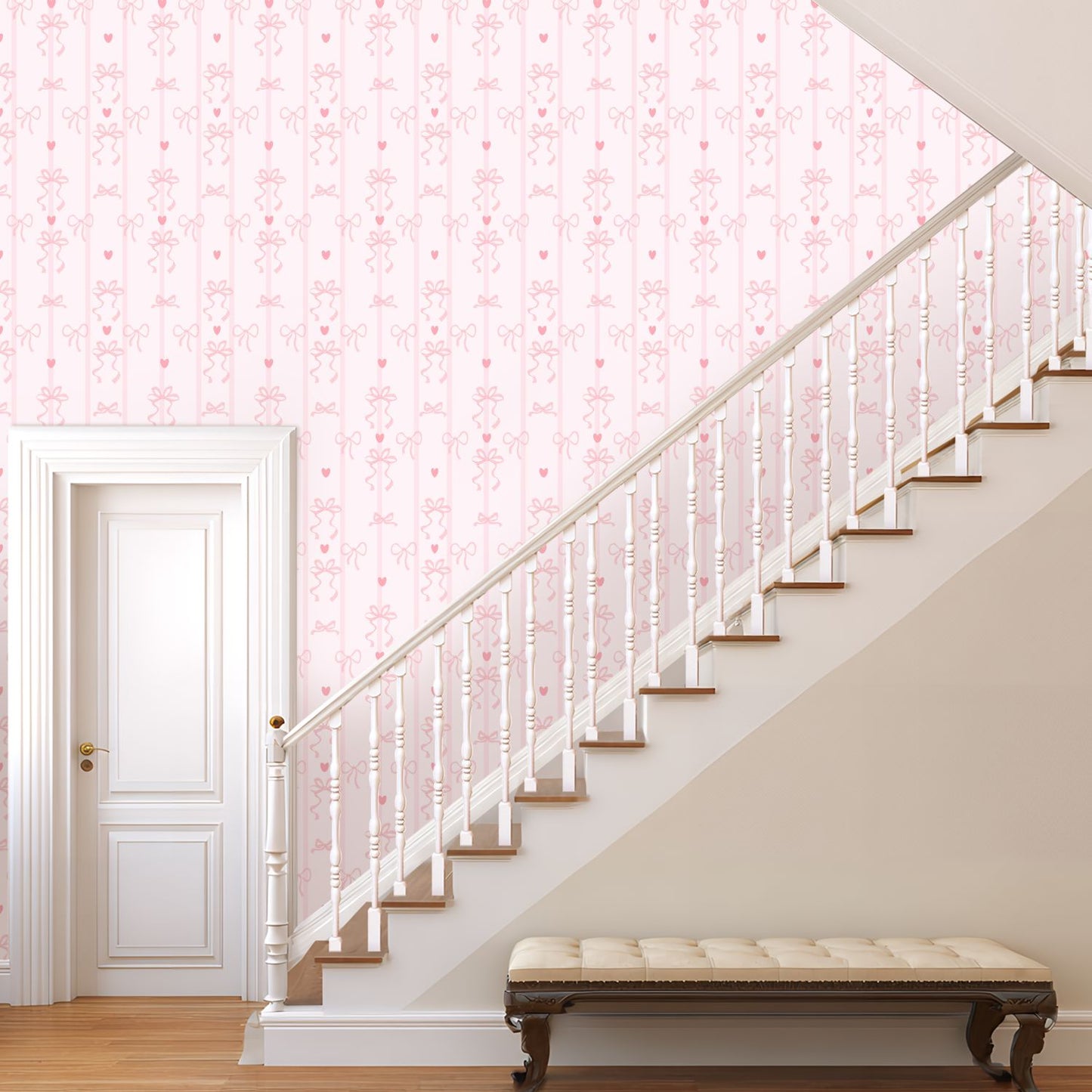 Cute Wallpaper Bows Coquette Aesthetic - Peel and Stick