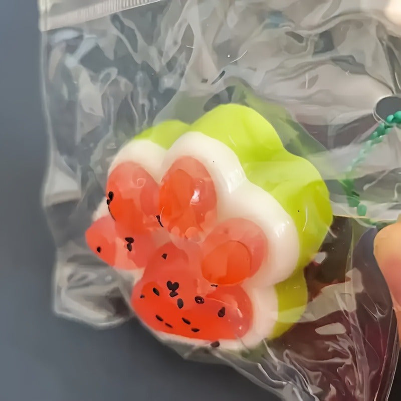 Taba Squishy Watermelon Cat Paw Squishy Toy