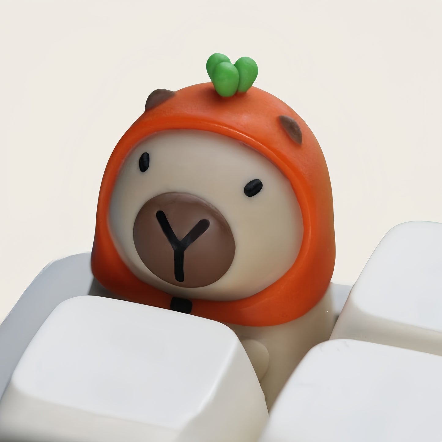 Cute Capybara Keycap - 1pc Durable Cartoon Capybara Resin Keycapfor Mechanical Keyboard