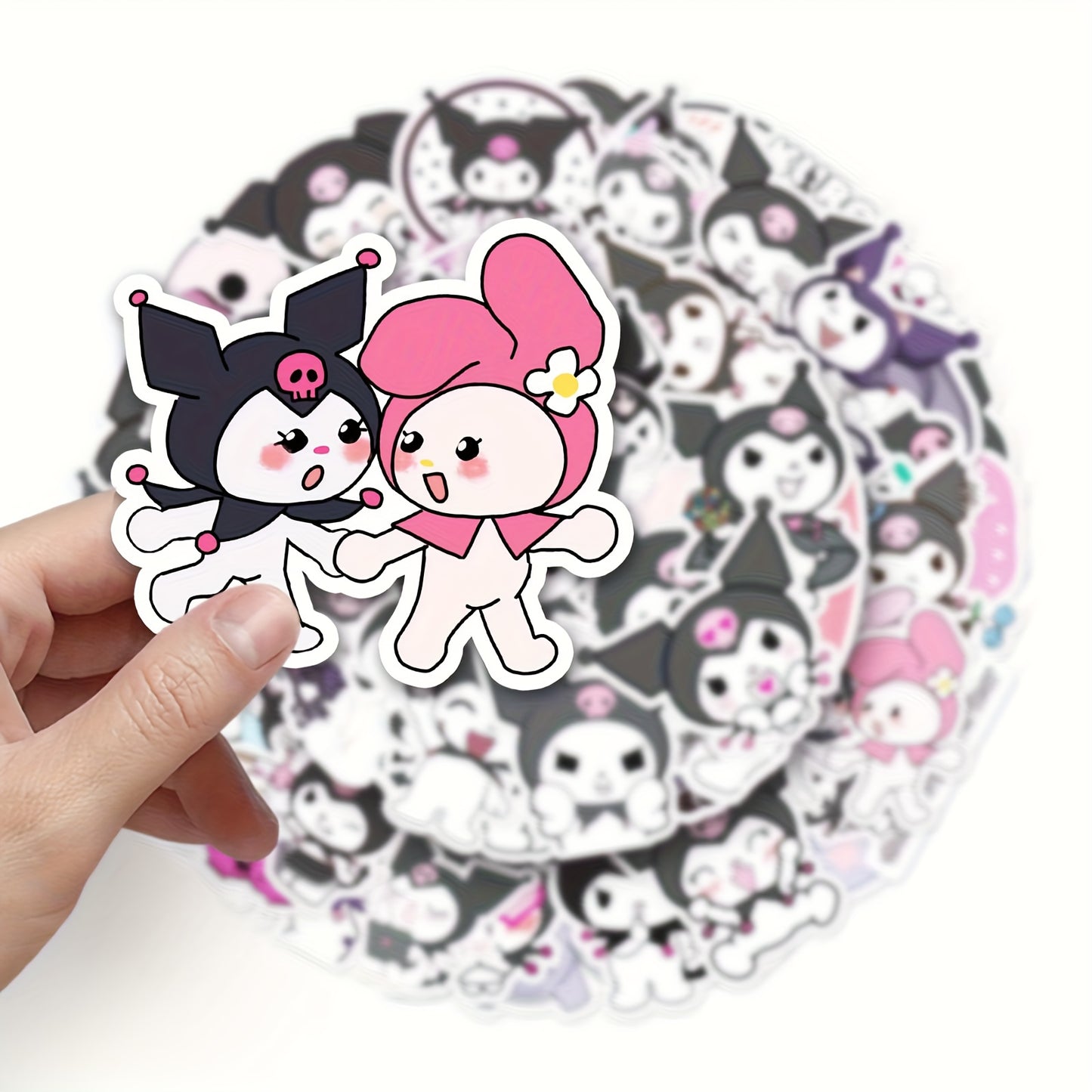 50pcs Sanrio Kuromi Anime Stickers - Cute Gothic Anime Decoration