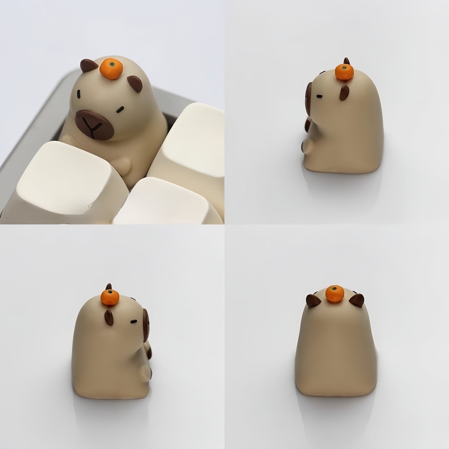 Cute Capybara Keycap - 1pc Durable Cartoon Capybara Resin Keycapfor Mechanical Keyboard