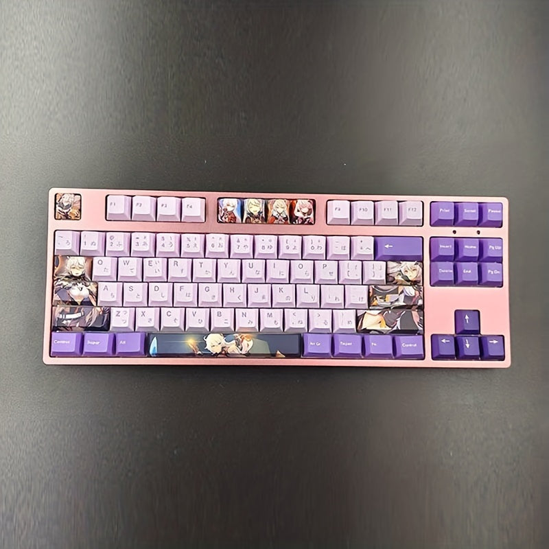 12-Key Anime Character Design Keycaps - Unique Mechanical Keyboard Accessories
