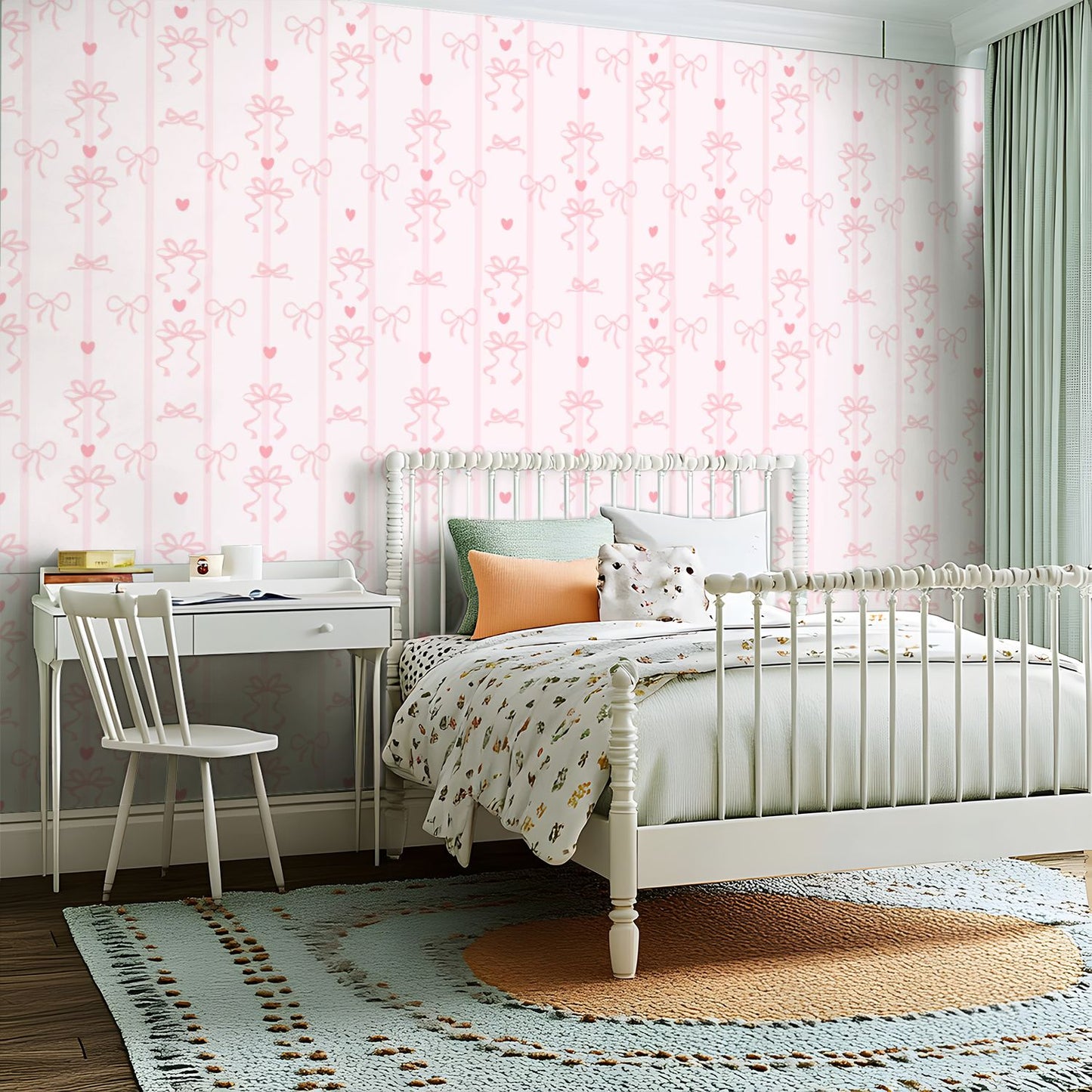 Cute Wallpaper Bows Coquette Aesthetic - Peel and Stick