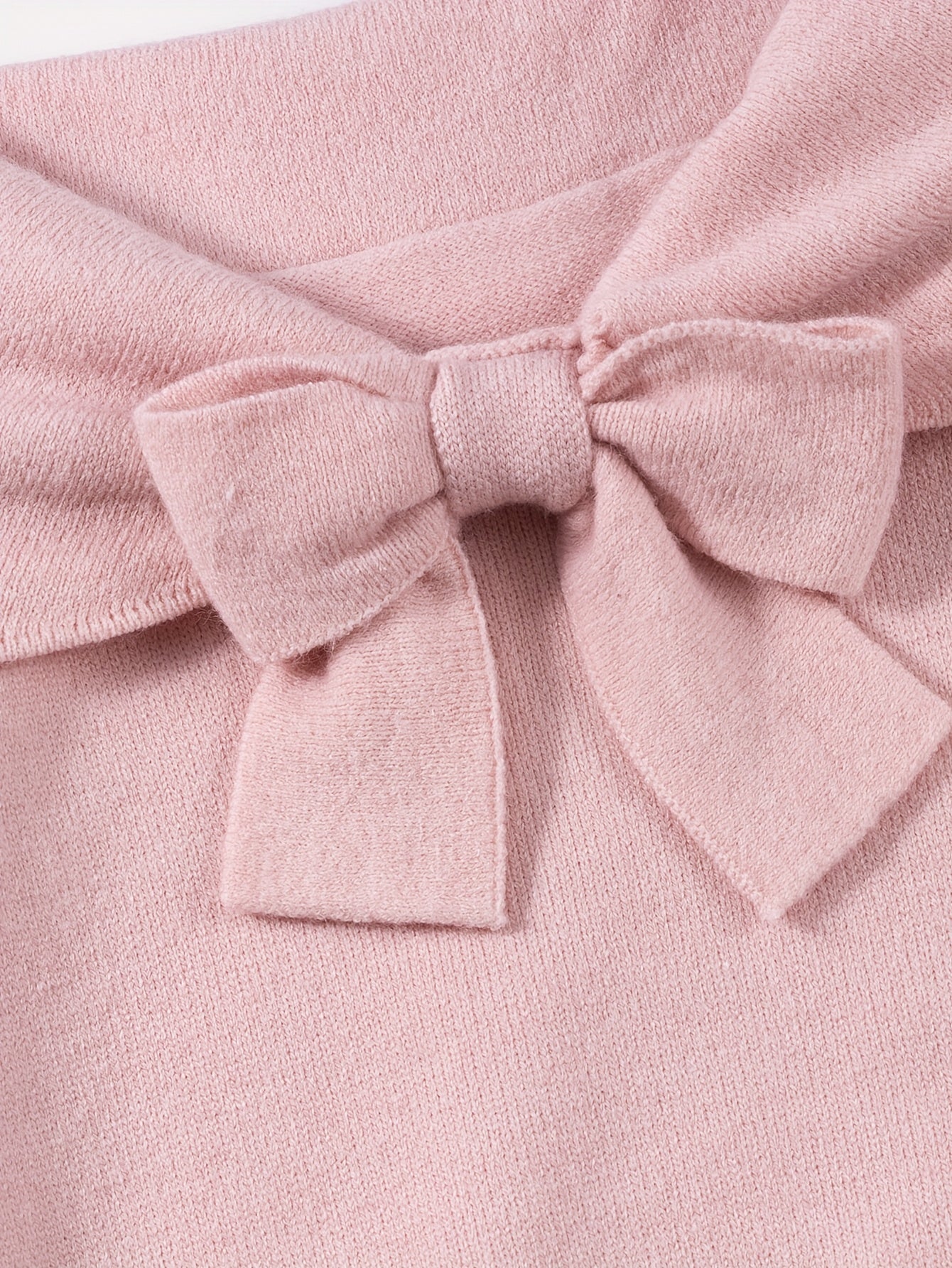 Women's Cutecore Elegant Off-Shoulder Cardigan with Bow Detail