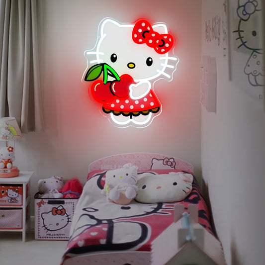 Sanrio Hello Kitty LED Neon Wall Light with Dimmer Switch - Kawaii House and Home