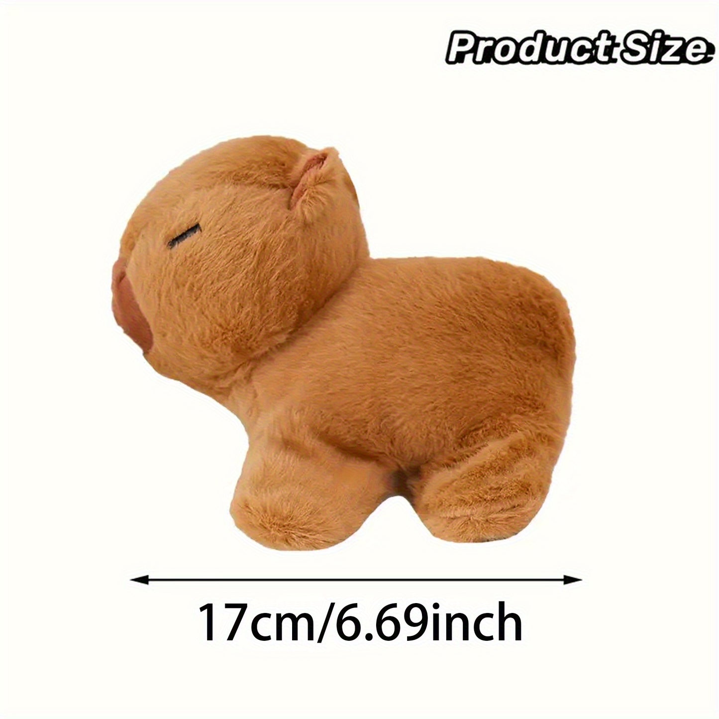 Capybara Cuteness Overload: Soft Polyester Mini Plushie