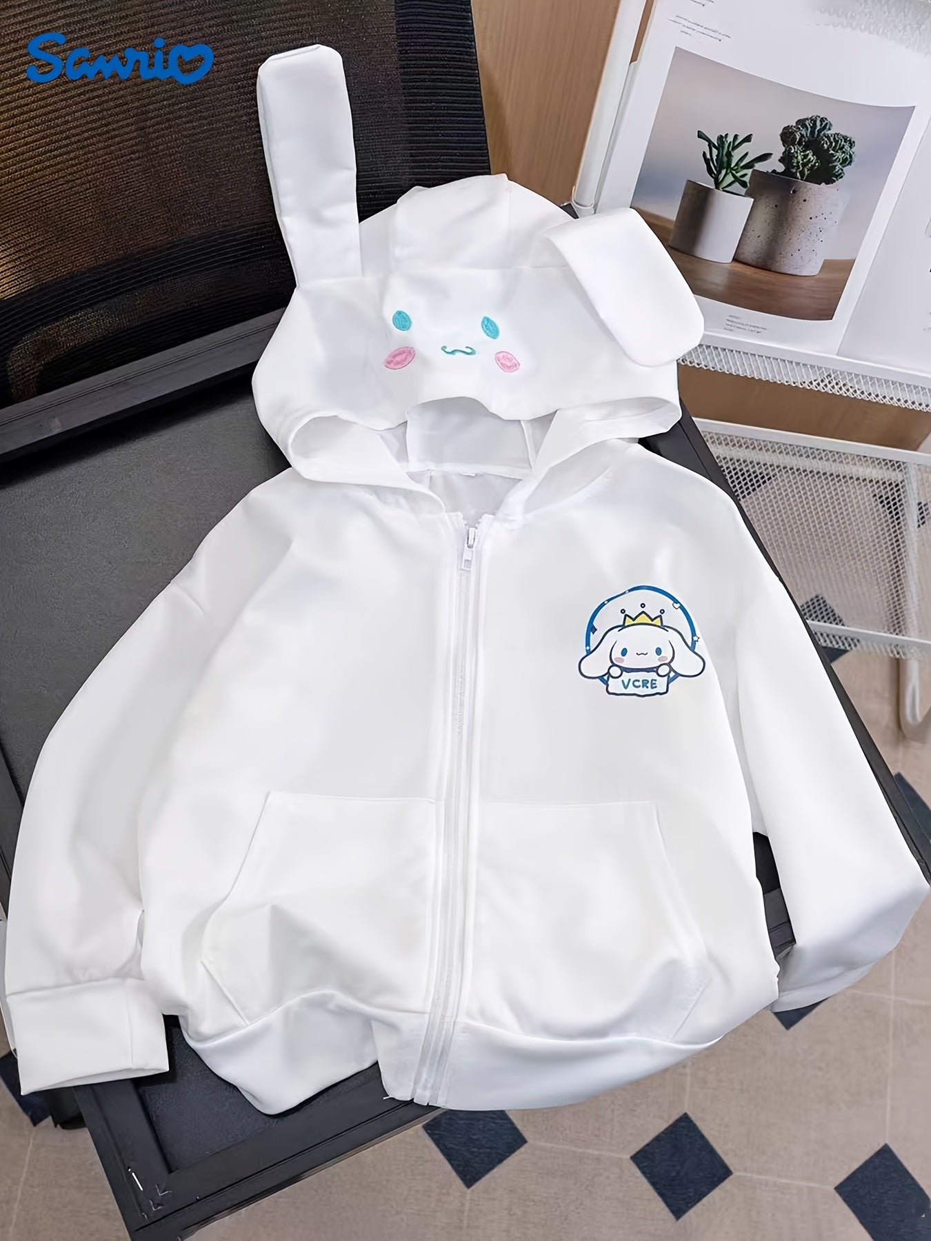 Sanrio for Kuromi & for Cinnamoroll Girls' Hooded Sweatshirt
