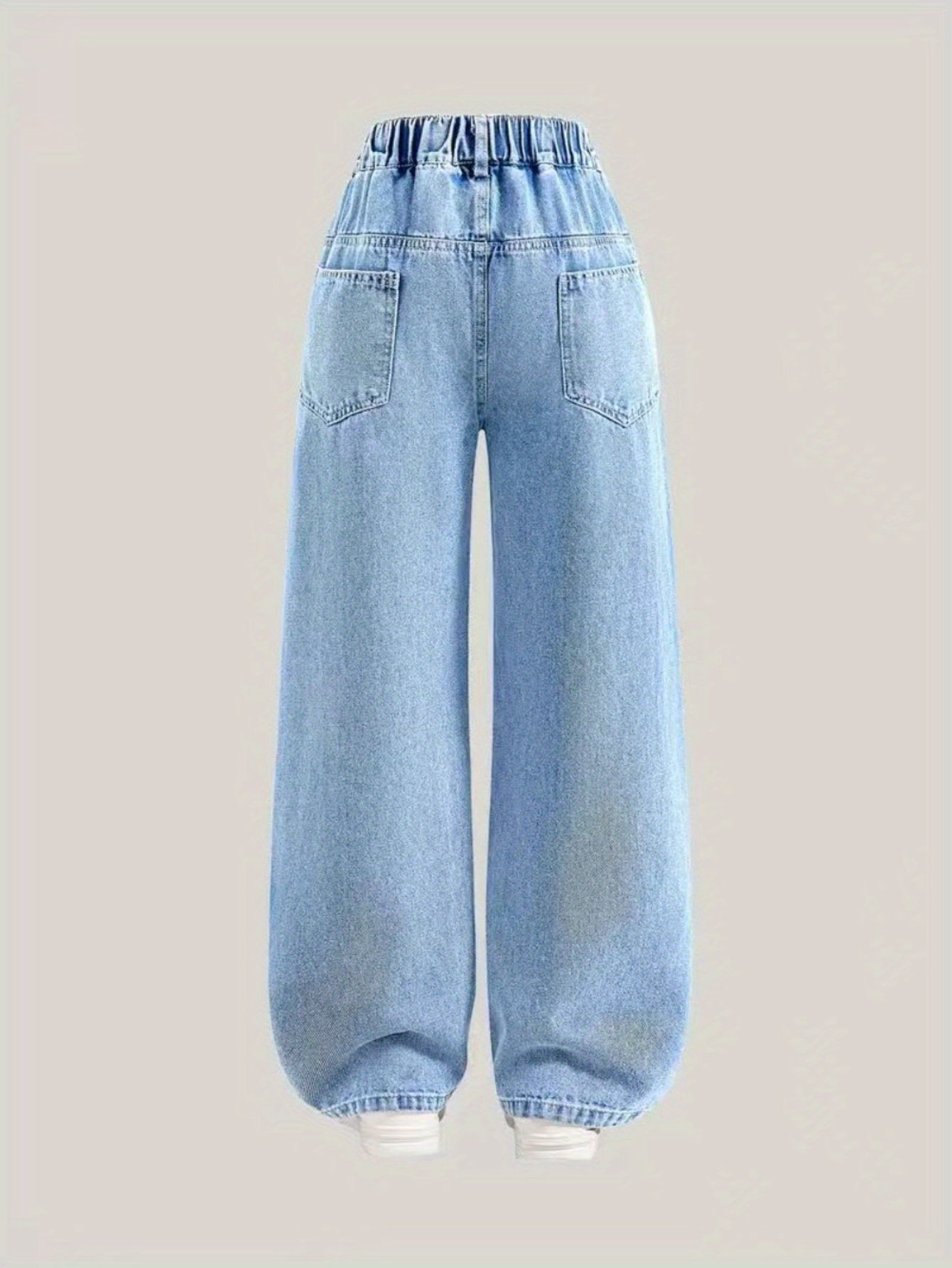 Sanrio Hello Kitty Pattern - Fashionable and Versatile Straight Leg Denim