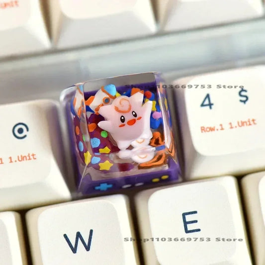 Pokemon Keycaps Gengar, Eevee, Pikachu Keycaps for Mechanical Keyboard