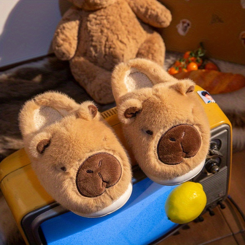 The Chill Companion Capybara Plush Slippers