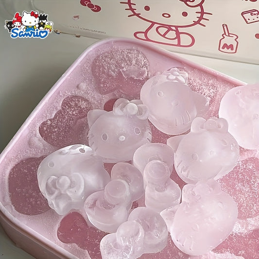 Kawaii Sanrio Hello Kitty Silicone Ice Cube Tray with Lid