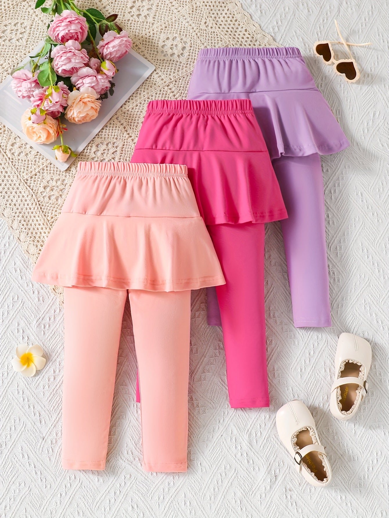 Cutecore Girls 3-Piece Dress Pants Set with Skirt - Trendy and stylish outfit for girls