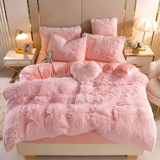 Cutecore Room Decor - Kawaii Fluffy Bedding Set Comforter Set
